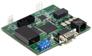 Printed Circuit Board with Chips and Components